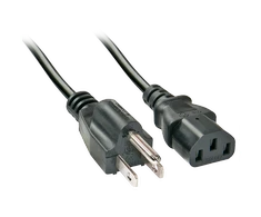 Maitinimo Laidas - LINDY US 3 Pin į C13 Maitinimo Laidas, 2 m, Juodas
