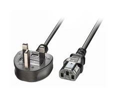 Maitinimo Laidas - LINDY UK 3 Pin į C13 Maitinimo Laidas, 3 m, Juodas