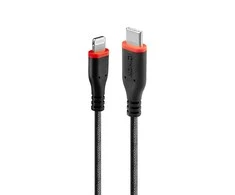 USB Kabelis - LINDY USB Type C į Lightning Laidas, M/M, 480Mbps, 2 m, Juodas