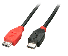 USB Kabelis - LINDY 2m Micro-B OTG Laidas, 480Mbps, PVC Korpus