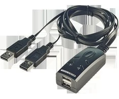 Kompiuterio periferija - Lindy 2 prievadų USB KM jungiklis 480 Mbps