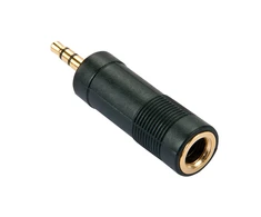 Adapteris - LINDY Stereo Adapteris 3.5mm į 6.3mm, Juodas