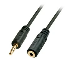Garso Kabelis - LINDY Garso Prailginimo Kabelis 3.5 mm Stereo, 3 m, Juodas