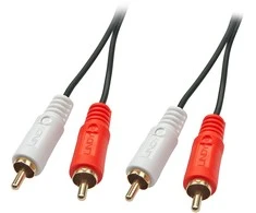 Garso Kabelis - LINDY Premium Garso Kabelis 2 x Phono Stereo, 2 x RCA, 2 m, Juodas