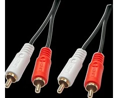 Garso Kabelis - LINDY Premium Garso Kabelis 2 x Phono Stereo, 2 x RCA, 2 m, Juodas