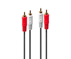 Kabelis Lindy RCA (Cinch) - RCA (Cinch) 10m juoda (35664)