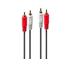 Kabelis Lindy RCA (Cinch) - RCA (Cinch) 20m juoda (35666)