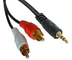 Garso Kabelis - LINDY Premium Garso Kabelis 2 x Phono, 2 x RCA, 3.5 mm Stereo, 1 m, Juodas