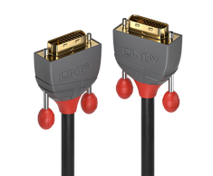 Vaizdo Kabelis - LINDY Anthra Line DVI-D Dual Link Kabelis M/M, 2560x1600, 9.9 Gbps, 1 m, Juodas