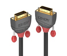 Vaizdo Kabelis - LINDY Anthra Line DVI-D Dual Link Kabelis, M/M, 2560x1600, 60Hz, 2 m, Juodas