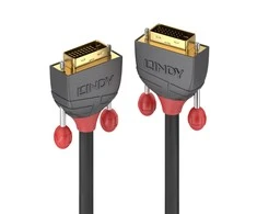 Vaizdo Kabelis - LINDY Anthra Line DVI-D Dual Link Kabelis, M/M, 7.5 m, Juodas