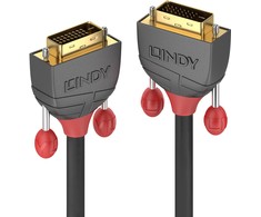 Vaizdo Kabelis - LINDY Anthra Line DVI-D Dual Link Kabelis, M/M, 2560x1600 60Hz, 10 m, Juodas