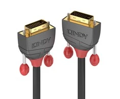 Lindy Vaizdo Laidas - DVI-D SLD Dual Link 15m 2560x1600 60Hz 9.9 Gbps Auksu Padengtas