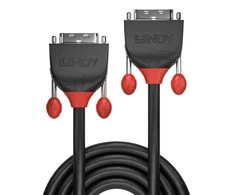 Vaizdo Kabelis - LINDY Juodas Line DVI-D Single Link Kabelis, M/M, 5 m, Juodas