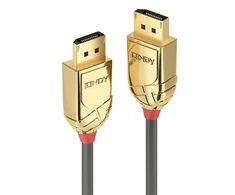DisplayPort Kabelis - LINDY Gold Line DisplayPort 1.2 Kabelis, 7.5 m, Pilkas