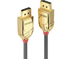 DisplayPort kabelis - LINDY Gold Line DisplayPort 1.2 kabelis, M/M, 20 m, Pilkas
