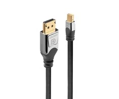 Kabelis Lindy Rodyti Port Mini - DisplayPort 0.5m sidabro (36310)