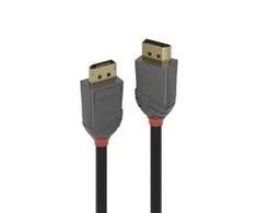 DisplayPort Kabelis - LINDY Anthra Line DisplayPort 1.4 Kabelis, M/M, 10 m, Juodas