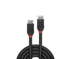 DisplayPort Kabelis - LINDY Juodas Line DisplayPort 1.2 Kabelis, M/M, 1 m, Juodas