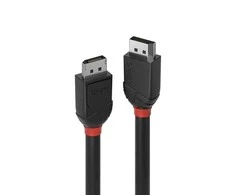 Lindy DisplayPort 1.2, Juodas Line 4K UHD M/M, juoda, 2m