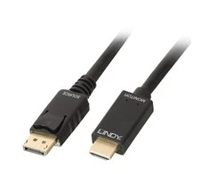 Lindy DisplayPort - HDMI M/M 10.2G 2m juodas 4K UHD 30Hz