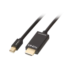Lindy Mini DisplayPort - HDMI 10.2G 3m juodas 4K UHD 30Hz