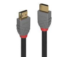 HDMI Laidas - LINDY Anthra Line HDMI M/M, Didelės Spartos, 0,3 m, Juodas