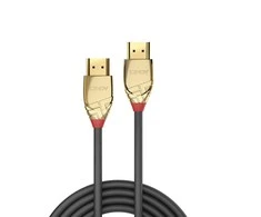 Lindy HDMI 2.1 itin didelės spartos M/M 1m pilka/auksinis