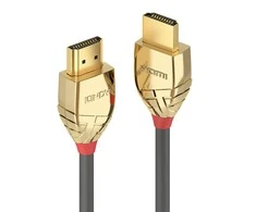 HDMI Kabelis - LINDY Gold Line Didelės Spartos HDMI Kabelis M/M, 2 m, Pilkas