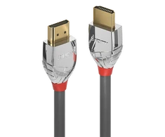 HDMI Laidas - LINDY Cromo Line HDMI Laidas, M/M, Didelės Spartos, 4096x2160@60Hz, 18Gbps, 0.5 m, Pilkas