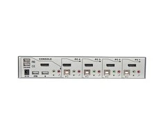 KVM Switch - LINDY 4 Prievadų DisplayPort 1.2 KVM Switch, 3840x2160@60Hz, Sidabrinis