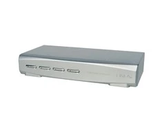KVM Switch - LINDY 4 Prievadų DisplayPort 1.2 KVM Switch, 3840x2160@60Hz, Sidabrinis