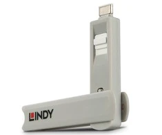 Muzikinis centras USB Priedas - LINDY USB C Prievado Blokatoriaus Rinkinys, 4 vnt. + raktas, ABS, Baltas