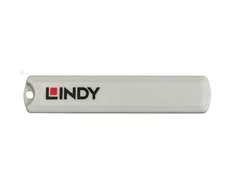USB Priedas - LINDY USB C Prievado Blokatorių Rinkinys, 4 vnt. + raktas, ABS, Mėlynas