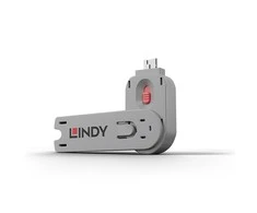 USB Prievado Blokatorius - LINDY USB A Prievado Blokatoriaus Raktas, Nr. 40450 ir 40460, 18x75.16x12mm, Rožinis