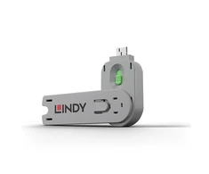 USB Priedas - LINDY USB A Prievado Užrakto Raktas Nr. 40451 40461 ABS 18x75,16x12mm Žalias