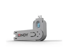 USB Priedas - LINDY USB A Prievado Blokavimo Raktas 18x75,16x12mm ABS Mėlynas