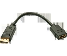 Lindy DisplayPort į HDMI 15 cm juodas