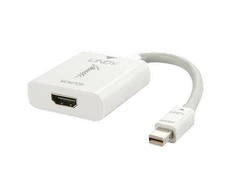 Adapteris - LINDY Mini DisplayPort 1.2 į HDMI 4K 60Hz Aktyvus Adapteris Konverteris, Baltas