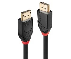 DisplayPort Kabelis - LINDY Aktyvus DisplayPort 1.2 Kabelis, M/M, 10 m, Juodas
