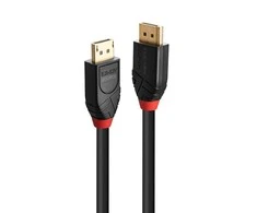 DisplayPort Kabelis - LINDY Aktyvus DisplayPort 1.4 Kabelis, 7680x4320@60Hz, 7.5 m, Juodas