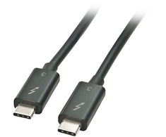 Thunderbolt Laidas - LINDY Thunderbolt 3 Laidas, 20Gbps, 100W PD, 1 m, Juodas