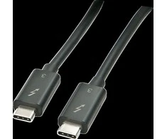 Thunderbolt Laidas - LINDY Thunderbolt 3 Laidas, 20Gbps, 100W PD, 1 m, Juodas
