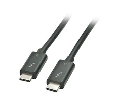 Thunderbolt Laidas - LINDY Thunderbolt 3 Laidas, 40Gbps, 100W PD, 2 m, Juodas