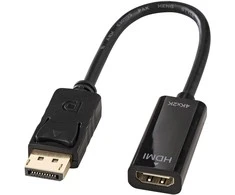 „Lindy DisplayPort“ į juodą HDMI jungtį