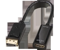 „Lindy DisplayPort“ į juodą HDMI jungtį