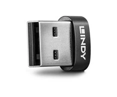 Adapteris - LINDY USB 2.0 Žemo Profilio Type A į Type C Adapteris, 480 Mbps, Juodas