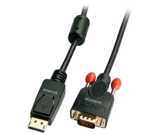 Adapteris - LINDY DisplayPort į VGA Adapteris, 1920x1200@60Hz, 1 m, Juodas