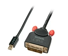 DisplayPort Adapteris - LINDY Mini DisplayPort į DVI Adapteris, 1920x1200@60Hz, 2 m, Juodas
