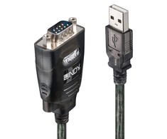 Adapteris - LINDY USB į Konverterį su COM, 1.1 m, Juodas